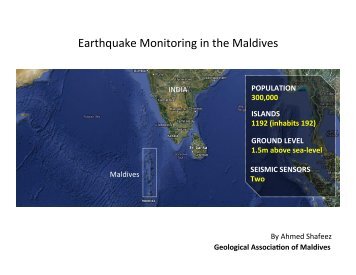 Earthquake Monitoring in the Maldives - IRIS