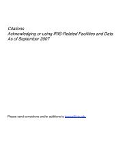 Citations Acknowledging or using IRIS-Related Facilities and Data ...