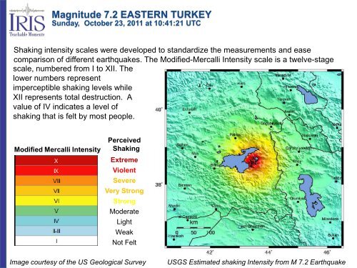 Magnitude 7.2 EASTERN TURKEY - IRIS