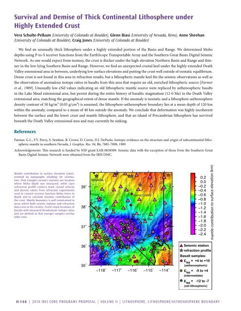 Download Volume II Accomplisments (28 Mb pdf). - IRIS