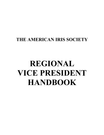 AIS RVP Handbook - American Iris Society