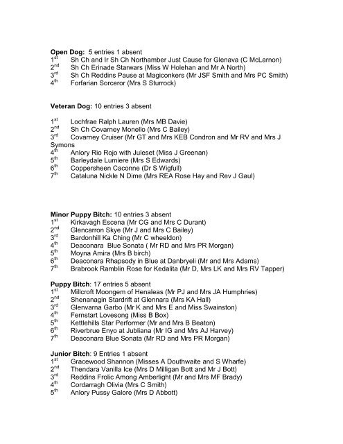 Results SEISC Champ Show 2010.pdf - Irish Setters UK & Ireland