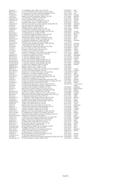 Joint Irish Setter Judging List - Irish Setters UK & Ireland