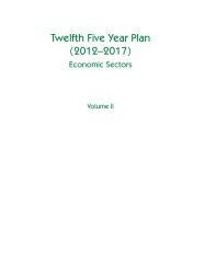 Twelfth Five Year Plan (2012â2017) Economic Sectors