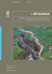 UVP-Handbuch. Richtlinie des Bundes fÃ¼r die ... - BAFU - CH