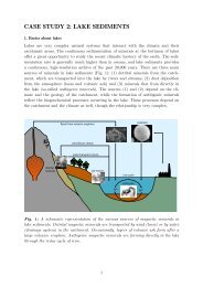 Lake Sediments Case Study - Institute for Rock Magnetism