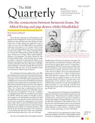 On the connections between hysteresis loops, Sir Alfred Ewing and ...