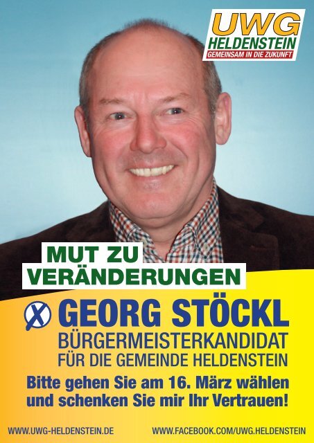 Das Wahlprogramm der UWG Heldenstein