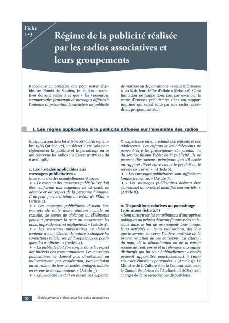 Guide juridique et fiscal des radios associatives - Association Opale ...