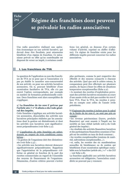 Guide juridique et fiscal des radios associatives - Association Opale ...