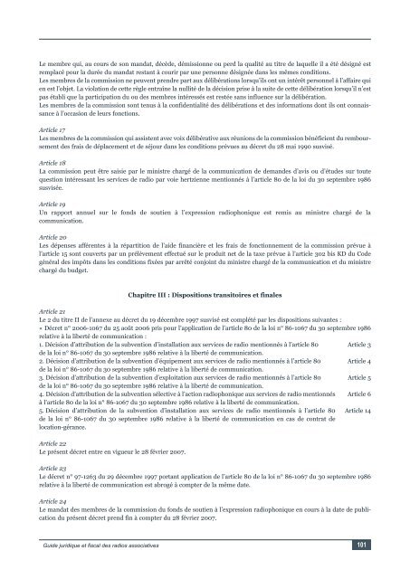 Guide juridique et fiscal des radios associatives - Association Opale ...