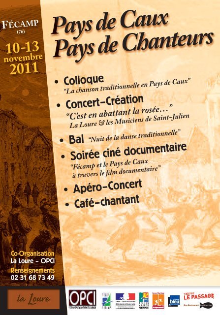 Pays de Caux Pays de Chanteurs â¢ Colloque - Irma