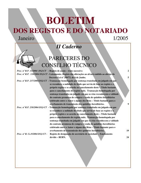 II Caderno - Instituto dos Registos e Notariado