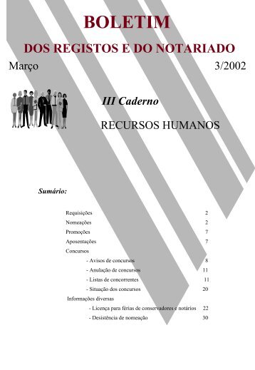 Caderno nÂº 3 - Instituto dos Registos e Notariado