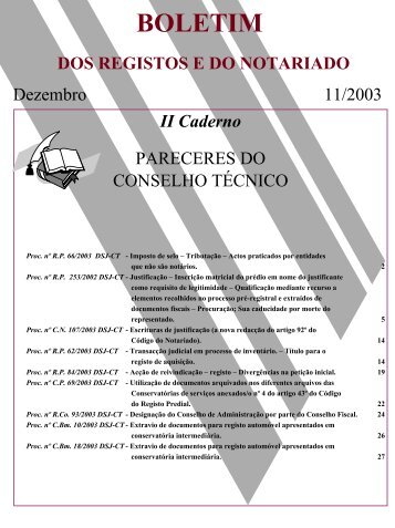 II Caderno - Instituto dos Registos e Notariado