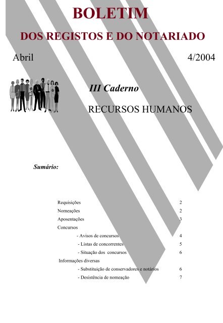 III Caderno - Instituto dos Registos e Notariado