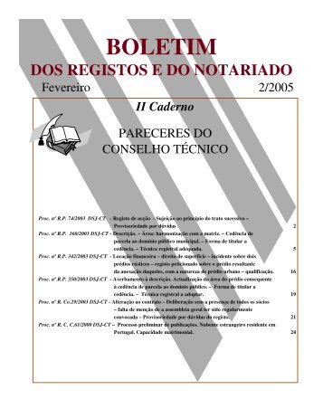 II Caderno - Instituto dos Registos e Notariado