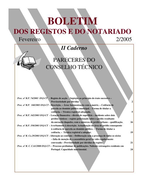 II Caderno - Instituto dos Registos e Notariado