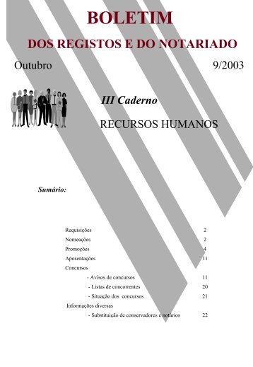 III Caderno (Recursos Humanos) - Instituto dos Registos e Notariado