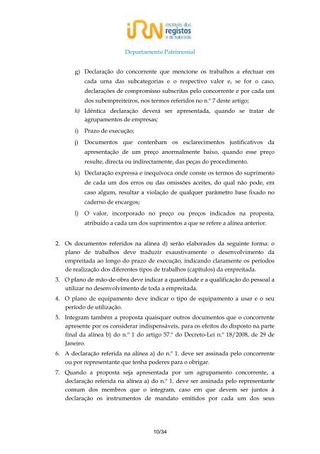 programa de procedimento - Instituto dos Registos e Notariado