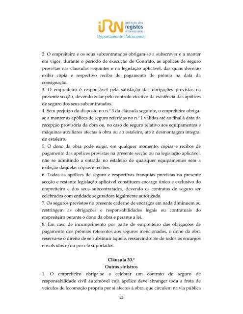 CADERNO DE ENCARGOS