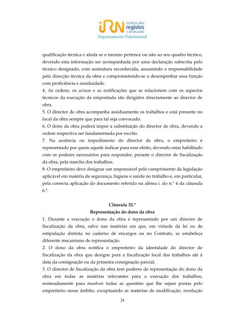 CADERNO DE ENCARGOS