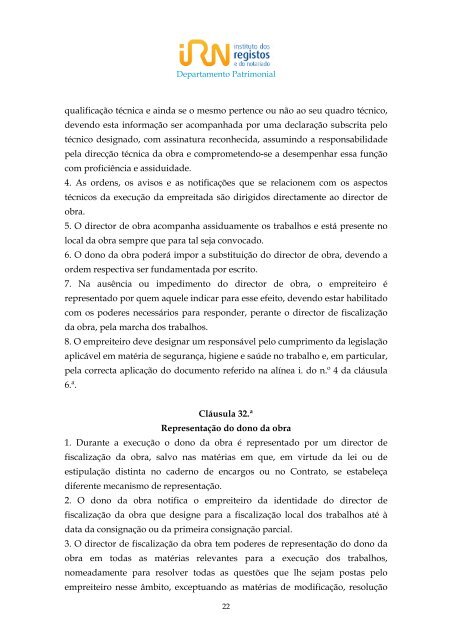 Caderno de Encargos