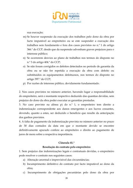 Caderno de Encargos