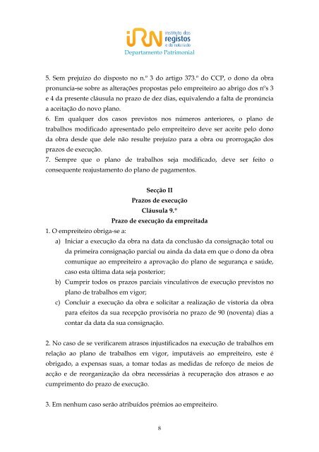 Caderno de Encargos