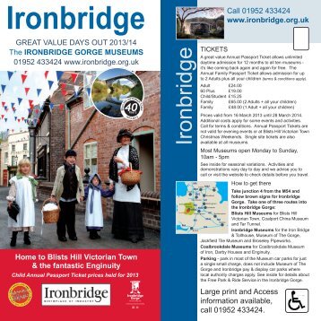 Click here to download our leaflet - Ironbridge Gorge Museum