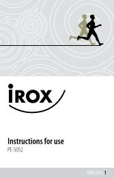 Instructions for use - Irox