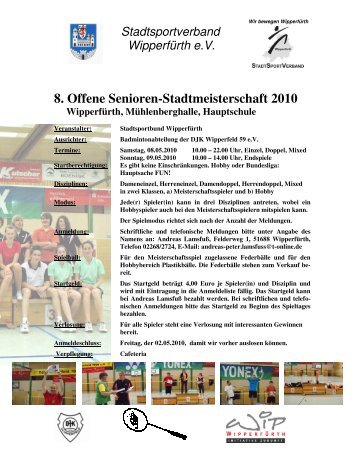 Stadtsportverband Wipperfürth eV - DJK Wipperfeld