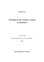 Workshop on The Criticality Accident at Tokai-mura - International ...