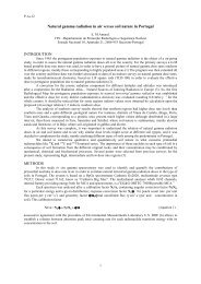 Natural gamma radiation in air versus soil nature in Portugal