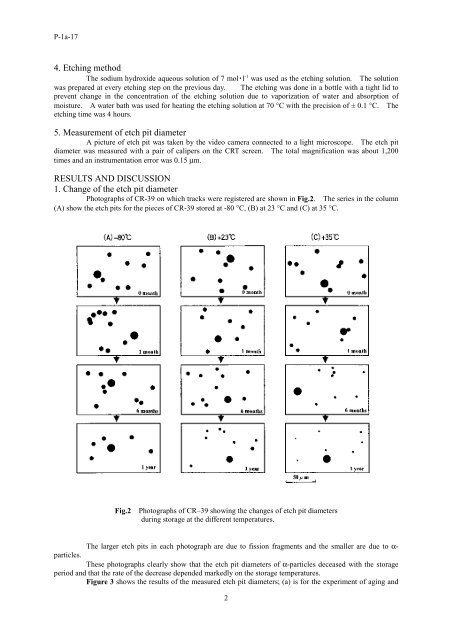 Change in the Sensitivity of CR-39 for Alpha-Tracks after Storage at ...