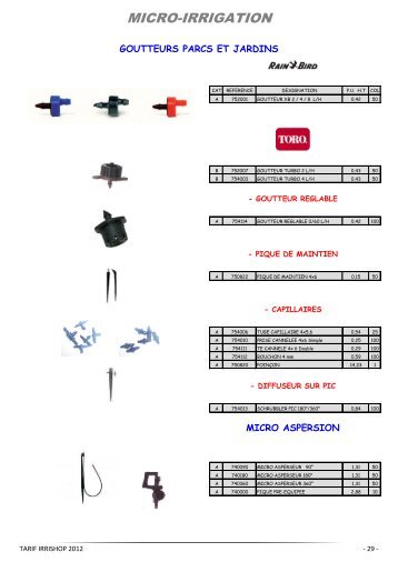 MICRO-IRRIGATION - irrishop