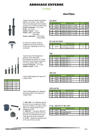 ARROSAGE ENTERRE - irrishop