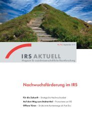 Download PDF - Institut fÃ¼r Regionalentwicklung und Strukturplanung