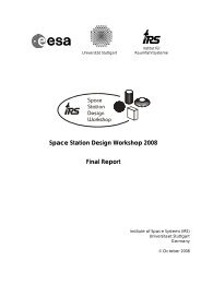 Space Station Design Workshop 2008 Final Report - IRS ...