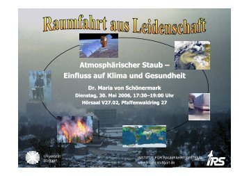Atmosphärischer Staub - IRS - Universität Stuttgart