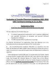 Evaluation of Transfer/Placement Guidelines (IRS) :2010 CBDT Full ...