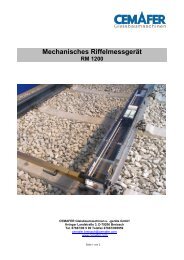 Mechanisches Riffelmessgerät RM 1200 - Cemafer GmbH