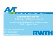 Simulationstechnik I - Institut fÃ¼r Regelungstechnik (IRT) der RWTH ...