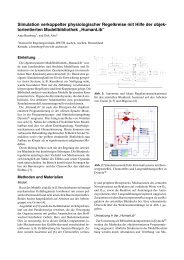 Simulation verkoppelter physiologischer Regelkreise mit Hilfe der ...
