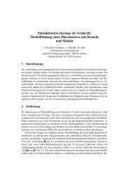 Simulationswerkzeuge im Vergleich - Institut fÃ¼r Regelungstechnik ...