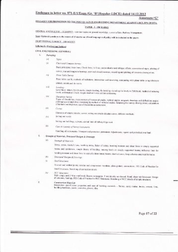 Syllabus of LDCE for promotion to Group B AEN Exam in ... - Irtsa.net