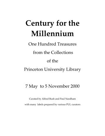Century for the Millennium - Princeton University