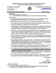 Memorandum for Eligibility of Pass to all in Grade Pay Rs ... - Irtsa.net