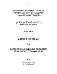 Master Circular - Indian Railway