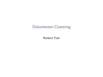 Dokumenten-Clustering